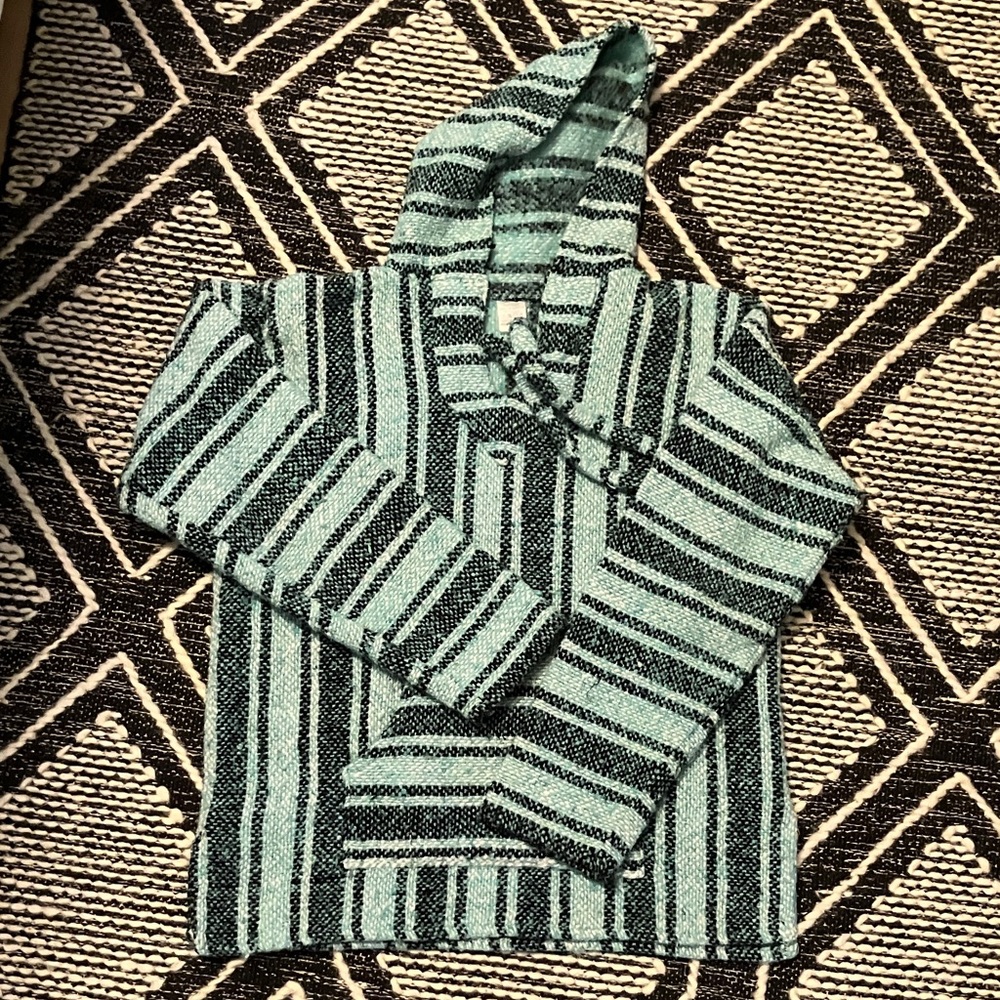 Mexican blanket pullover hoodie
